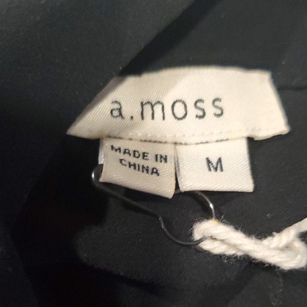 A.Moss Johnny Was Inspired Black Ruffled Tiered Mini Dress Mock Neck - Picture 12 of 17